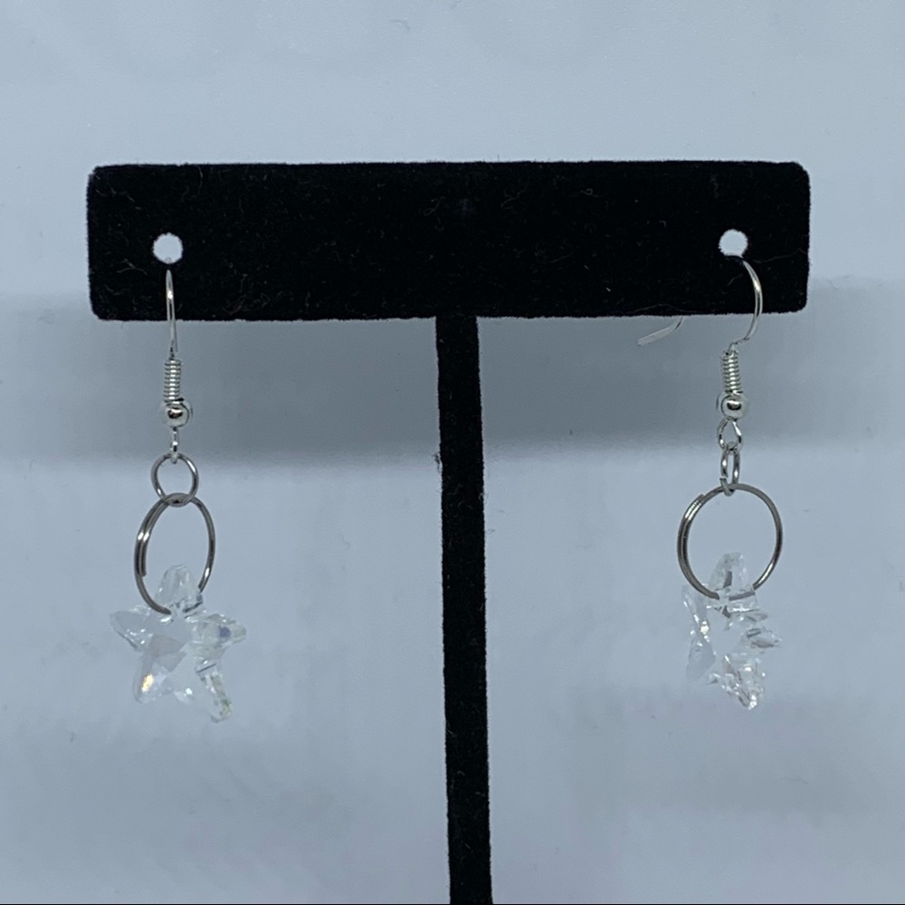 Iridescent Star Earrings